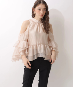 Rirandture(リランドチュール) |フリルスリーブオフショルブラウス