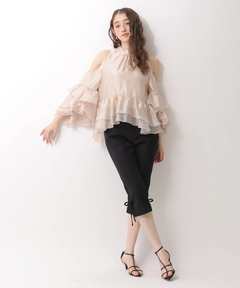 Rirandture(リランドチュール) |フリルスリーブオフショルブラウス