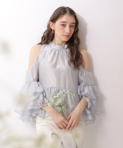 Rirandture(リランドチュール) |フリルスリーブオフショルブラウス