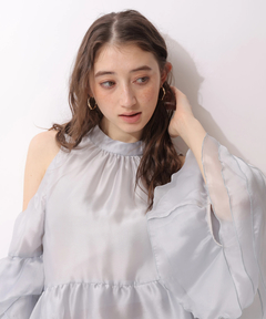Rirandture(リランドチュール) |フリルスリーブオフショルブラウス
