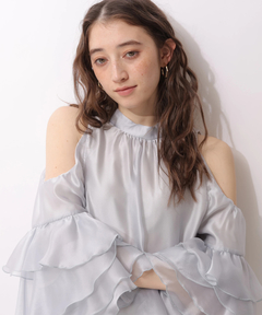 Rirandture(リランドチュール) |フリルスリーブオフショルブラウス