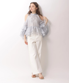 Rirandture(リランドチュール) |フリルスリーブオフショルブラウス