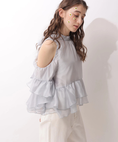 Rirandture(リランドチュール) |フリルスリーブオフショルブラウス
