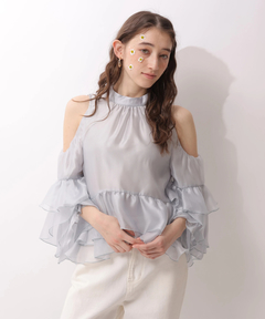 Rirandture(リランドチュール) |フリルスリーブオフショルブラウス