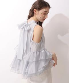 Rirandture(リランドチュール) |フリルスリーブオフショルブラウス
