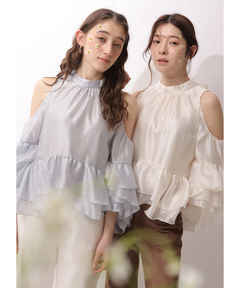 Rirandture(リランドチュール) |フリルスリーブオフショルブラウス
