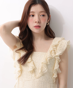 Rirandture(リランドチュール) |カットレースフリルワンピース