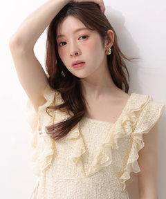 Rirandture(リランドチュール) |カットレースフリルワンピース