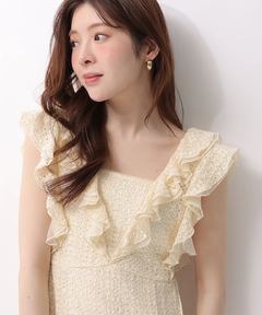 Rirandture(リランドチュール) |カットレースフリルワンピース