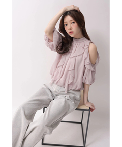 Rirandture(リランドチュール) |オフショルダーフリルブラウス