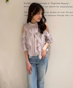 Rirandture(リランドチュール) |オフショルダーフリルブラウス