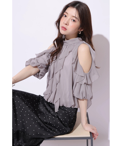 Rirandture(リランドチュール) |オフショルダーフリルブラウス