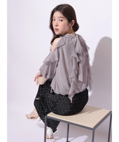 Rirandture(リランドチュール) |オフショルダーフリルブラウス