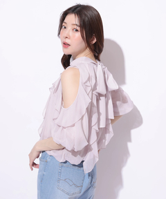Rirandture(リランドチュール) |オフショルダーフリルブラウス