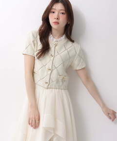 Rirandture(リランドチュール) |フリルレイヤードニットジャケット