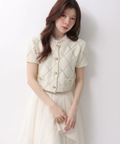 Rirandture(リランドチュール) |フリルレイヤードニットジャケット