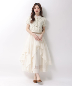 Rirandture(リランドチュール) |フリルレイヤードニットジャケット