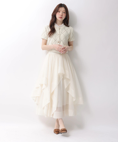 Rirandture(リランドチュール) |フリルレイヤードニットジャケット