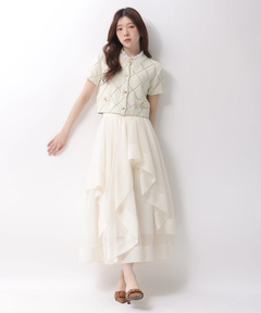 Rirandture(リランドチュール) |フリルレイヤードニットジャケット