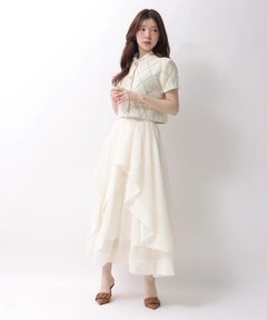 Rirandture(リランドチュール) |フリルレイヤードニットジャケット