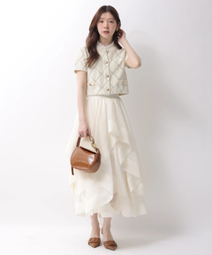 Rirandture(リランドチュール) |フリルレイヤードニットジャケット