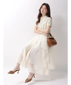 Rirandture(リランドチュール) |フリルレイヤードニットジャケット