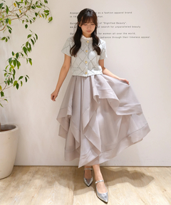 Rirandture(リランドチュール) |フリルレイヤードニットジャケット