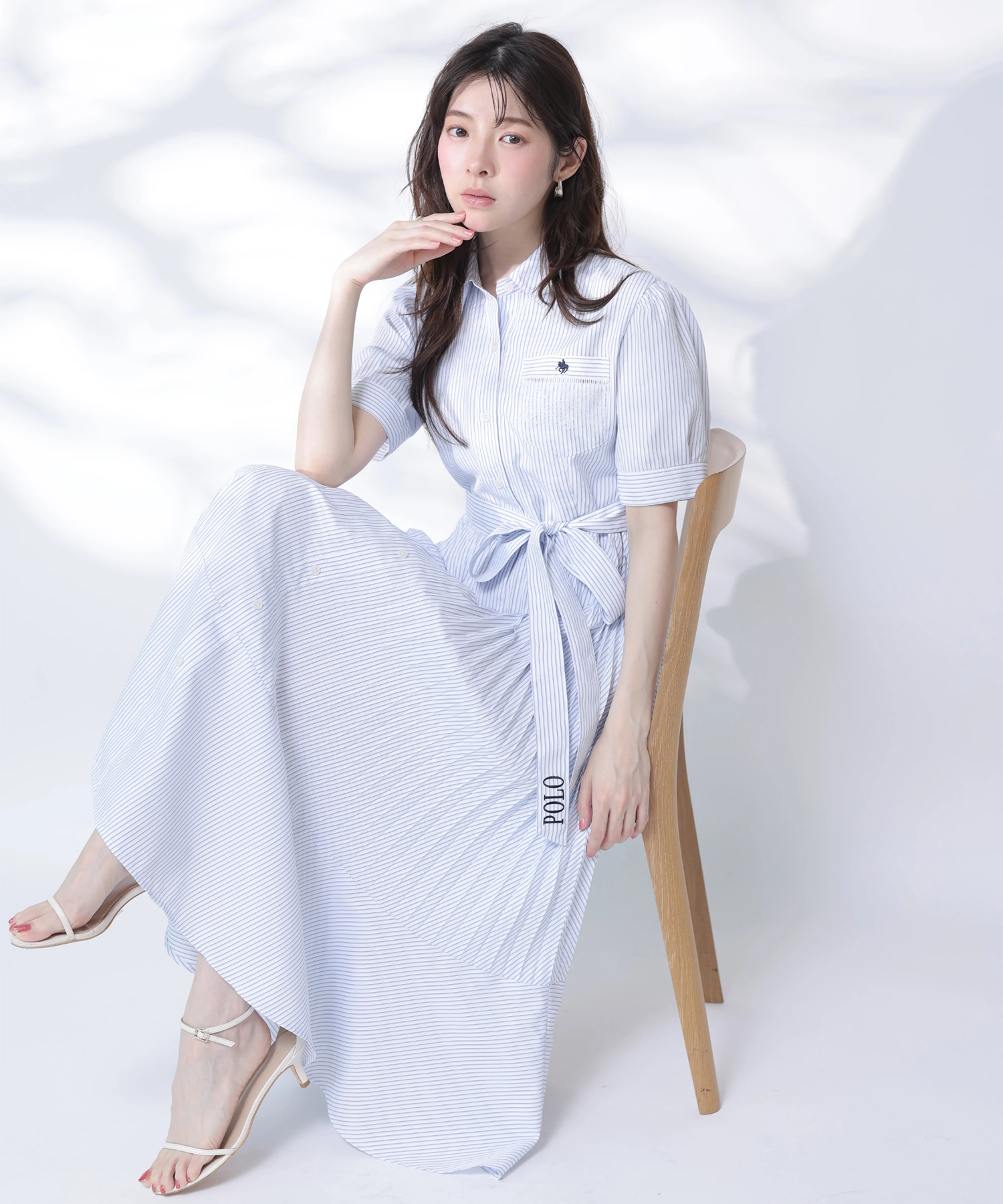 POLO BCSコラボ〉5分袖ポイントレースシャツワンピース | ワンピース