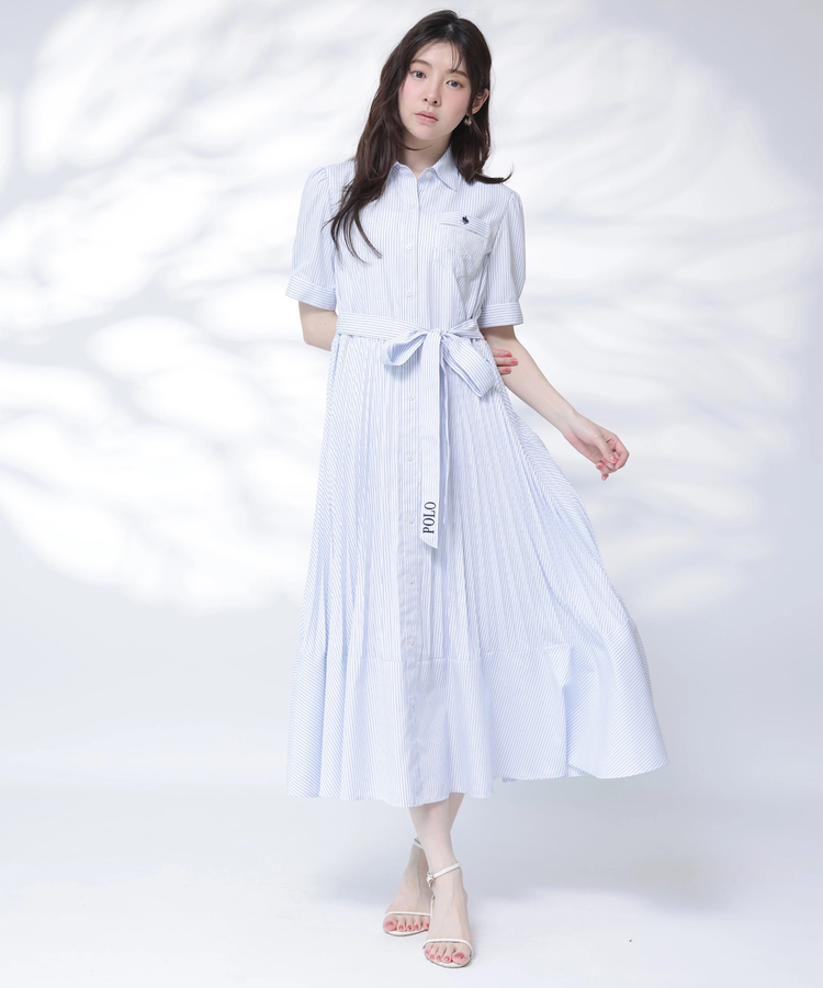POLO BCSコラボ〉5分袖ポイントレースシャツワンピース | ワンピース