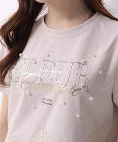 Rirandture(リランドチュール) |レースヘムロゴプリントTシャツ