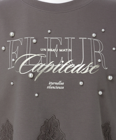 Rirandture(リランドチュール) |レースヘムロゴプリントTシャツ