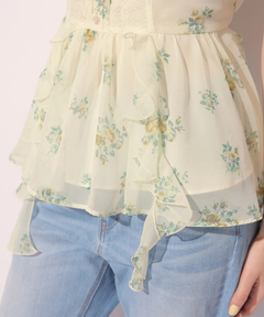 Rirandture(リランドチュール) |〈LAURA ASHLEYコラボ〉ペプラムラッフルブラウス