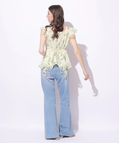 Rirandture(リランドチュール) |〈LAURA ASHLEYコラボ〉ペプラムラッフルブラウス