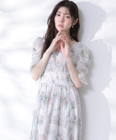 Rirandture(リランドチュール) |〈LAURA ASHLEYコラボ〉シアーラッフルワンピース