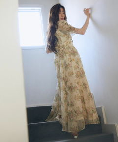 Rirandture(リランドチュール) |〈LAURA ASHLEYコラボ〉シアーラッフルワンピース