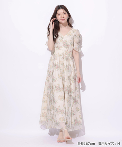 Rirandture(リランドチュール) |〈LAURA ASHLEYコラボ〉シアーラッフルワンピース