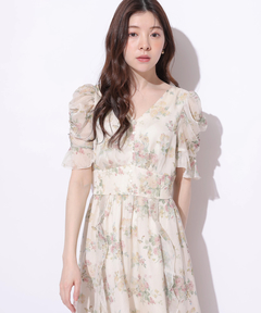 Rirandture(リランドチュール) |〈LAURA ASHLEYコラボ〉シアーラッフルワンピース