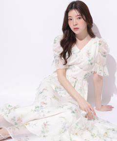 Rirandture(リランドチュール) |〈LAURA ASHLEYコラボ〉シアーラッフルワンピース