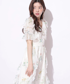 Rirandture(リランドチュール) |〈LAURA ASHLEYコラボ〉シアーラッフルワンピース