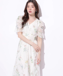 Rirandture(リランドチュール) |〈LAURA ASHLEYコラボ〉シアーラッフルワンピース