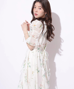 Rirandture(リランドチュール) |〈LAURA ASHLEYコラボ〉シアーラッフルワンピース