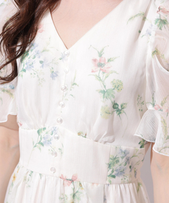 Rirandture(リランドチュール) |〈LAURA ASHLEYコラボ〉シアーラッフルワンピース