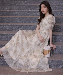 Rirandture(リランドチュール) |〈LAURA ASHLEYコラボ〉シアーラッフルワンピース