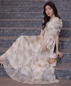 Rirandture(リランドチュール) |〈LAURA ASHLEYコラボ〉シアーラッフルワンピース