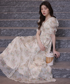Rirandture(リランドチュール) |〈LAURA ASHLEYコラボ〉シアーラッフルワンピース