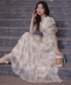 Rirandture(リランドチュール) |〈LAURA ASHLEYコラボ〉シアーラッフルワンピース