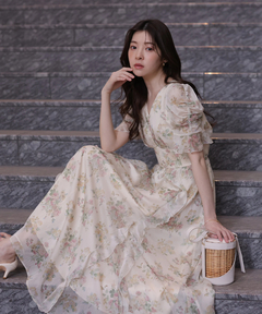 Rirandture(リランドチュール) |〈LAURA ASHLEYコラボ〉シアーラッフルワンピース