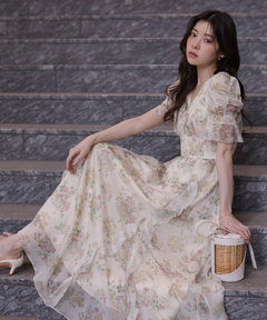 Rirandture(リランドチュール) |〈LAURA ASHLEYコラボ〉シアーラッフルワンピース