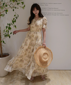 Rirandture(リランドチュール) |〈LAURA ASHLEYコラボ〉シアーラッフルワンピース