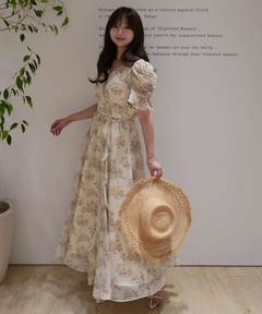Rirandture(リランドチュール) |〈LAURA ASHLEYコラボ〉シアーラッフルワンピース